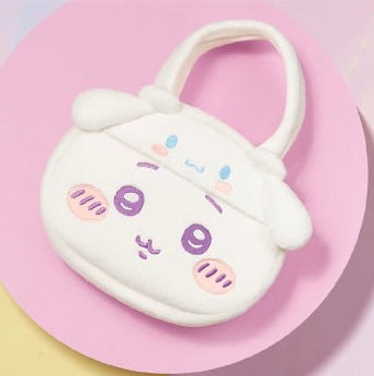 ChiiKawa X Miniso X Sanrio Series | ChiiKawa Hachiware Usagi Cute Icon Fluffy Hand Bags - Kawaii Items Room Decoration