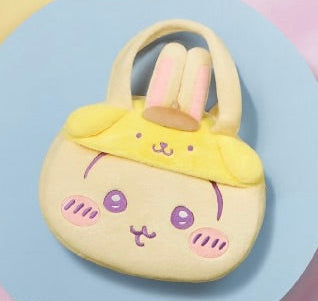 ChiiKawa X Miniso X Sanrio Series | ChiiKawa Hachiware Usagi Cute Icon Fluffy Hand Bags - Kawaii Items Room Decoration