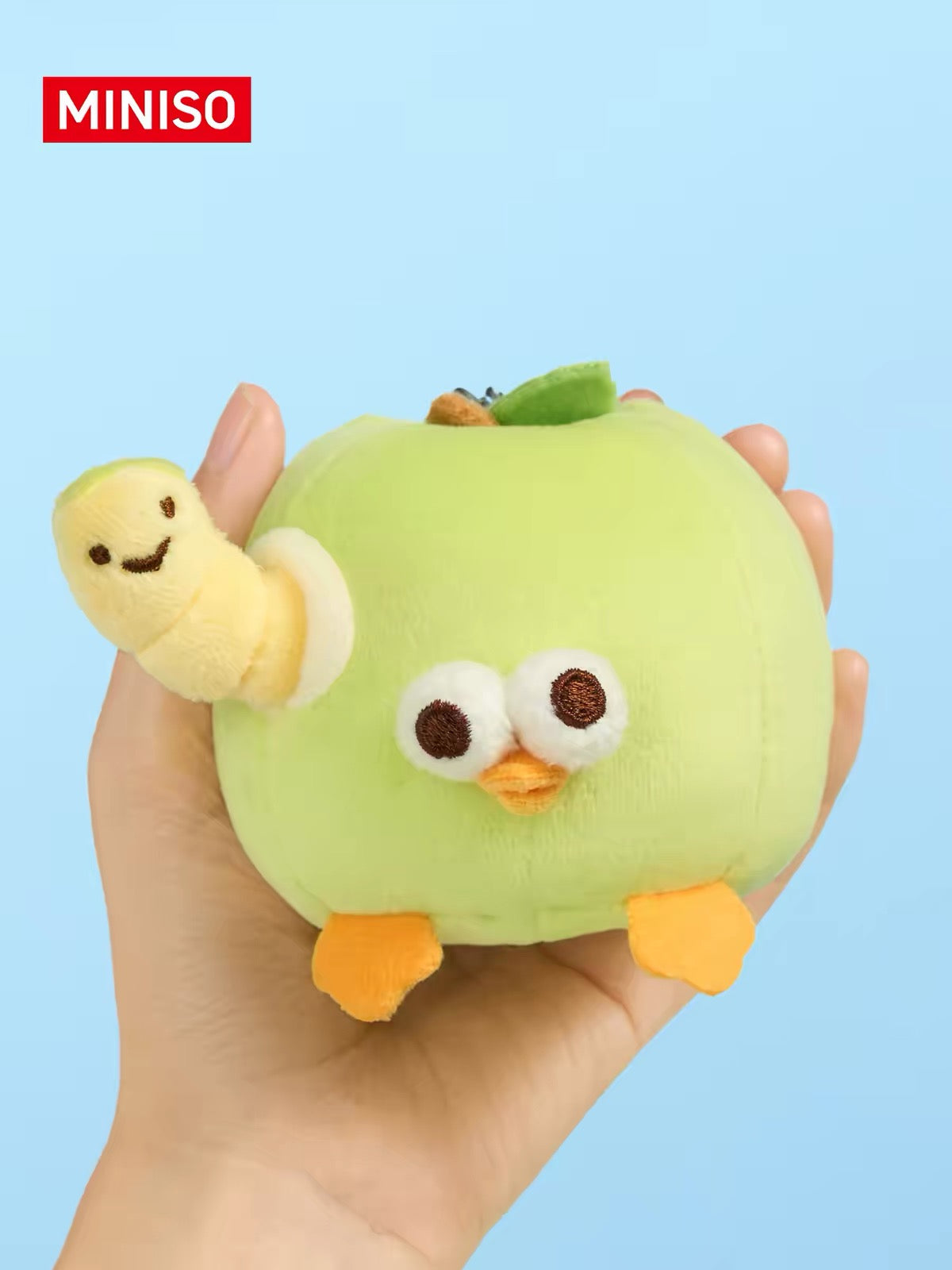 Lovely Chicken Fat Dundun Plush Doll Keychain | Vegipet Green Apple Chick - Children Gift Animal Mini Plush Doll