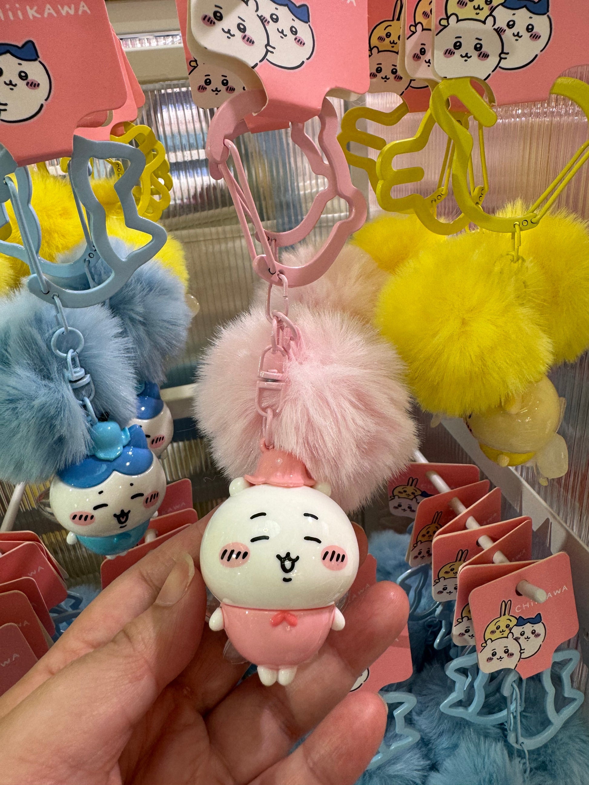 ChiiKawa X Miniso | ChiiKawa Hachiware Usagi Flower Fairy Light Pom Keychain - Kawaii Doll Keychain  WinnieTheBirds Toy Shop