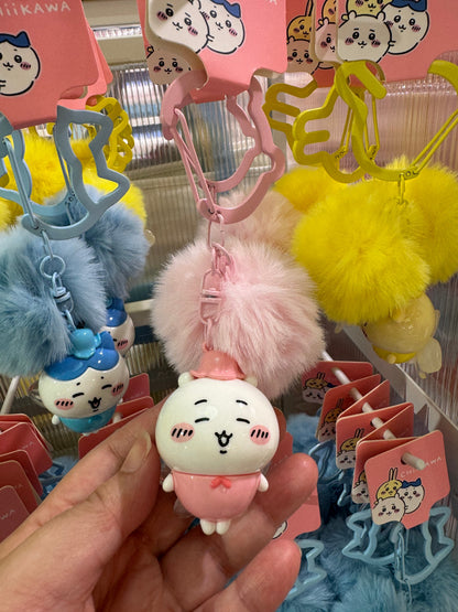 ChiiKawa X Miniso | ChiiKawa Hachiware Usagi Flower Fairy Light Pom Keychain - Kawaii Doll Keychain  WinnieTheBirds Toy Shop