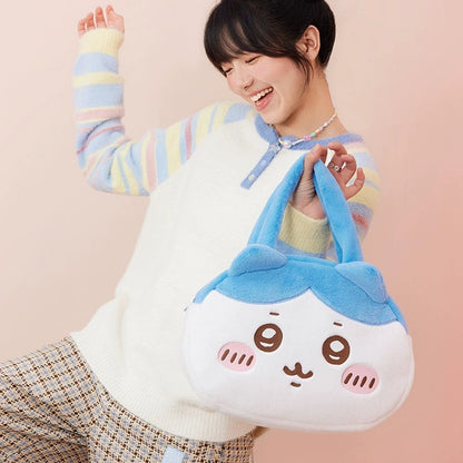 ChiiKawa X Miniso | ChiiKawa Hachiware Usagi Big Head Plush Bag - Kawaii items Room Decoration  WinnieTheBirds Toy Shop