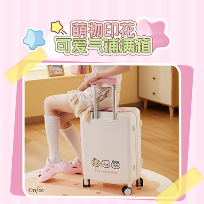 ChiiKawa X Miniso | ChiiKawa Pink & White Suitcase - Kawaii Item Decoration  WinnieTheBirds Toy Shop
