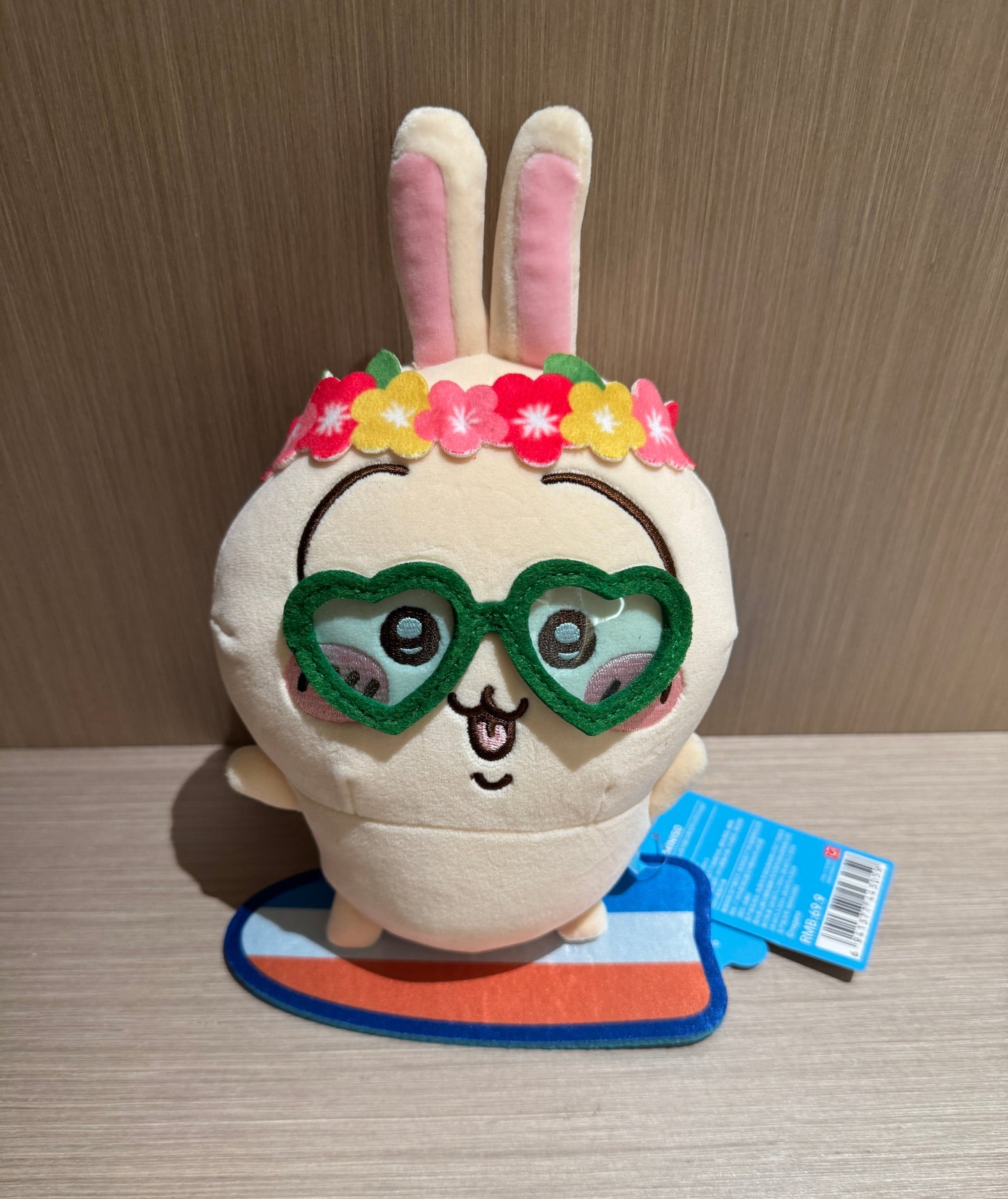 ChiiKawa X Miniso Hot Summer Series | ChiiKawa Hachiware Usagi Shisa Wearing Summer Garland Cute Plush Doll  - Kawaii Items Room Decoration Doll