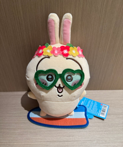 ChiiKawa X Miniso Hot Summer Series | ChiiKawa Hachiware Usagi Shisa Wearing Summer Garland Cute Plush Doll  - Kawaii Items Room Decoration Doll