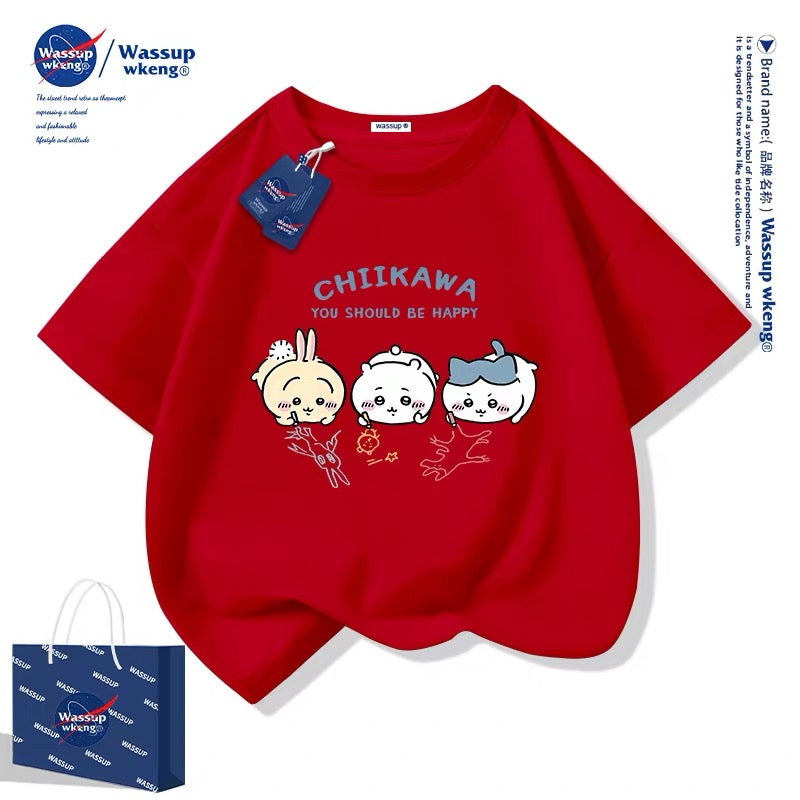 Japanese Cartoon ChiiKawa Casual Style T-Shirt Series | Chiikawa Hachiware Usagi Drawing Part 1 - Kawaii Fashion Items