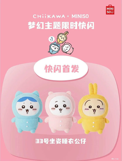 ChiiKawa X Miniso | ChiiKawa Hachiware Usagi Pajamas version - 90cm Super Giant Plush Doll Kawaii Room Decoration  WinnieTheBirds Toy Shop
