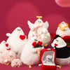 かわいいカモメのふっくらオディぬいぐるみ | バレンタインシリーズ オディ - カップル用動物ミニぬいぐるみ