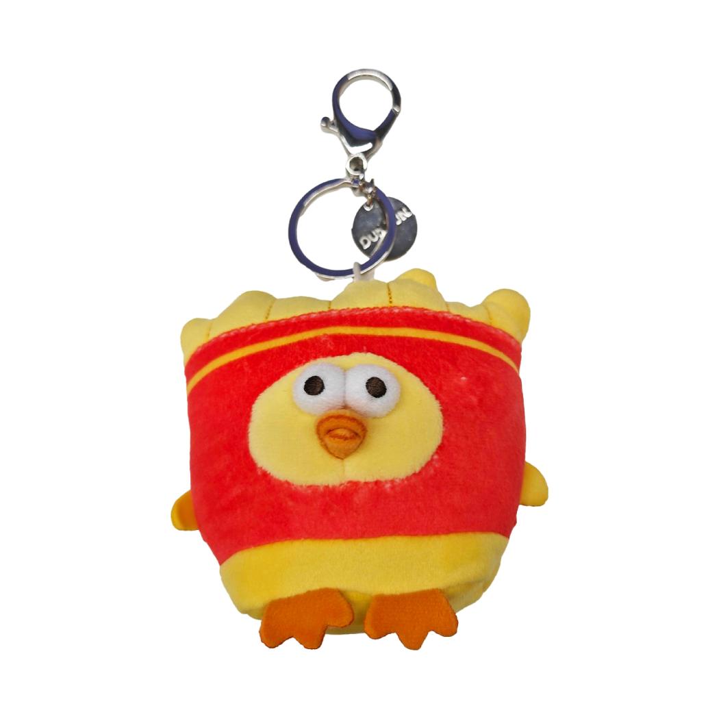 Lovely Chicken Fat Dundun Plush Doll Keychain | French Fries Chick - Children Gift Animal Mini Plush Doll