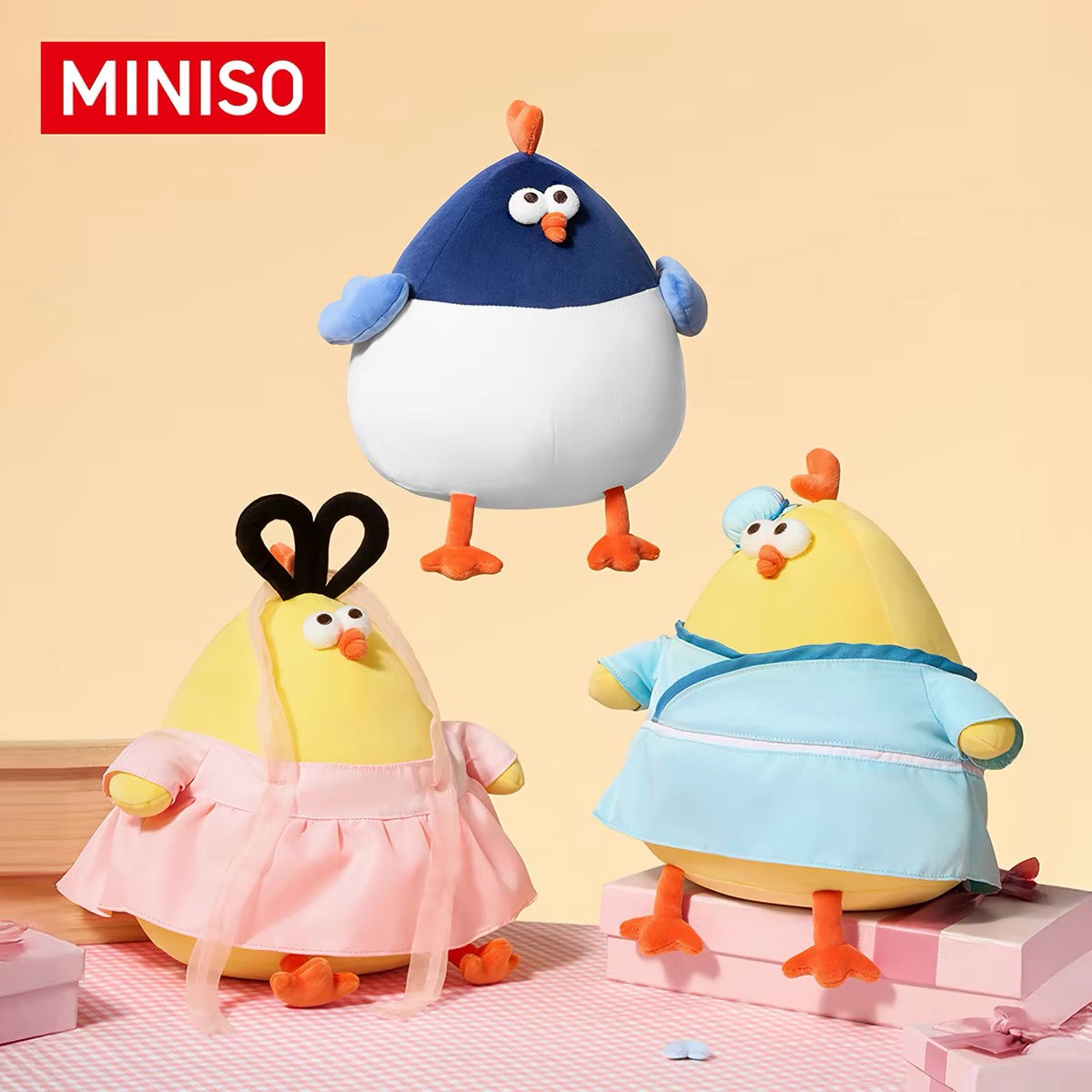 Lovely Chicken Fat Dundun Qixi Festival Plush Doll | Chinese Valentine's Day Series Chick - Children Gift Animal Plush Doll