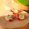 Japanese Cartoon Luminous Glass Ornament | Crab Luminous - For Betta Tropical Fish Tank Toy Micro Landscape Creative Plant Decoration