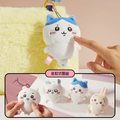 ChiiKawa X Miniso | ChiiKawa Hachiware Usagi Momonga Mini Plush Doll Keychain - Kawaii items Room Decoration doll  WinnieTheBirds Toy Shop