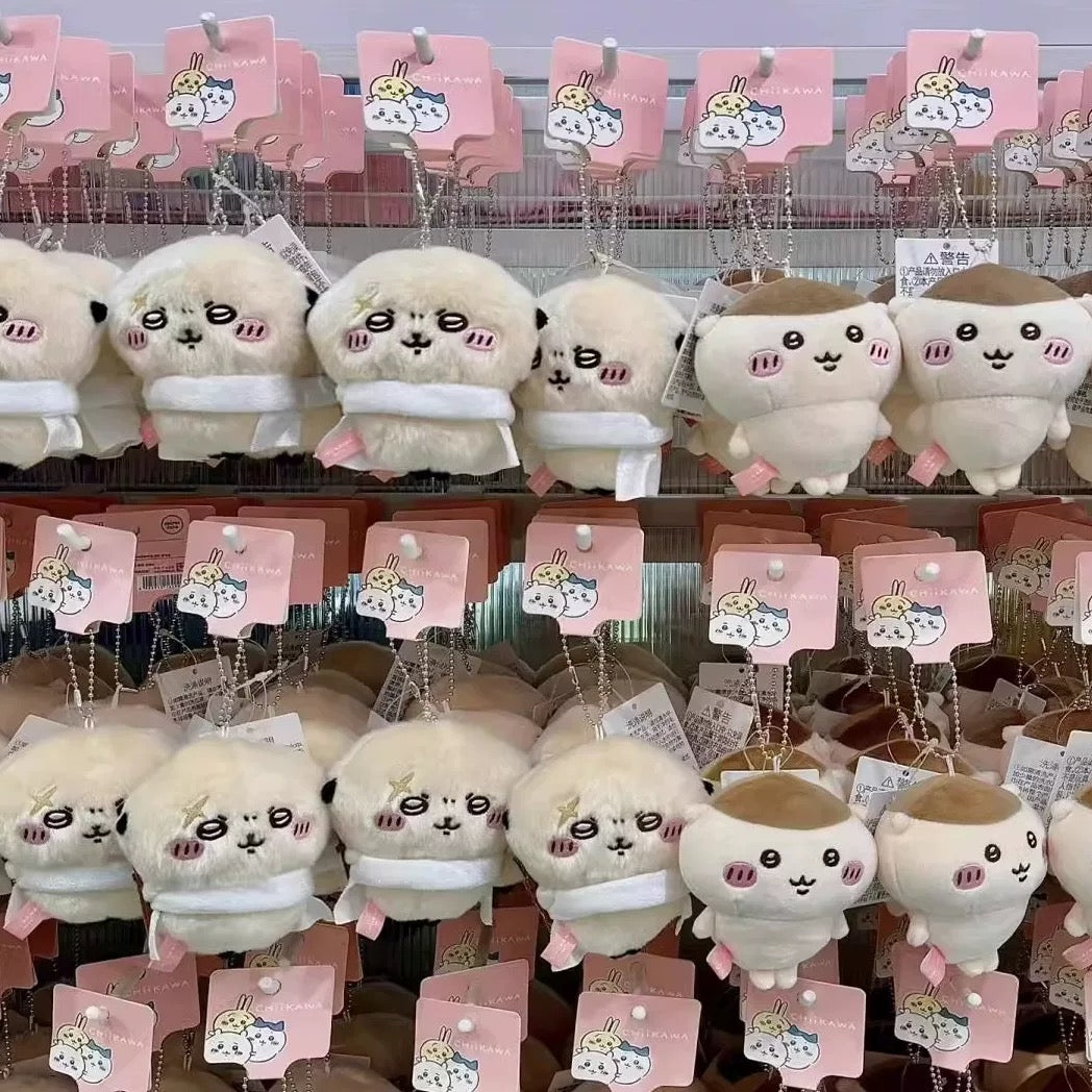 ChiiKawa X Miniso | Kurimanju Rakko Keychain - Kawaii Mini Plush Doll Cute Doll Decoration  WinnieTheBirds Toy Shop