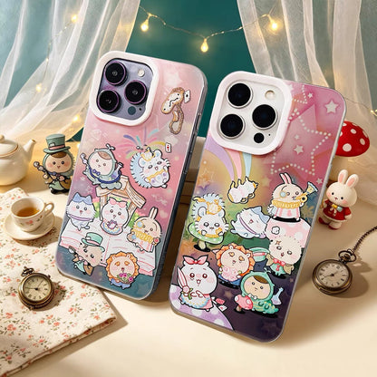 Japanese Cartoon ChiiKawa Alice in Wonderland Laser Case | 2 Styles - Phone Case Samsung Galaxy S26 S25 S24 S23 S22 S21 FE Ultra Edge