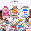 Set of 36 Pieces Cute Soft Drinks - DIY Journal Craft Diary Art Scrapbook Laptop Luggage Decal Cute Animal Pack