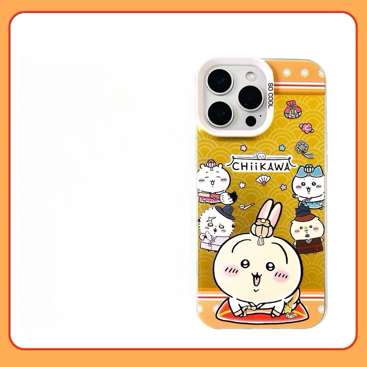 Japanese Cartoon ChiiKawa Korean Dress Up Laser Case | Chiikawa Hachiware Usagi - Phone Case Samsung Galaxy S26 S25 S24 S23 S22 S21 FE Ultra Edge