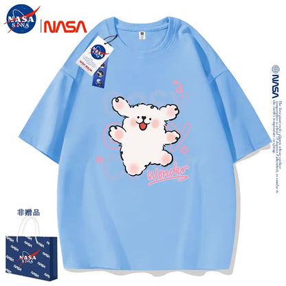 Cute Cartoon Doggie Maltese Puppy Style T-Shirt Series | Say Hello with Smile Part2 - Kawaii Fashion Items for Child & Adult