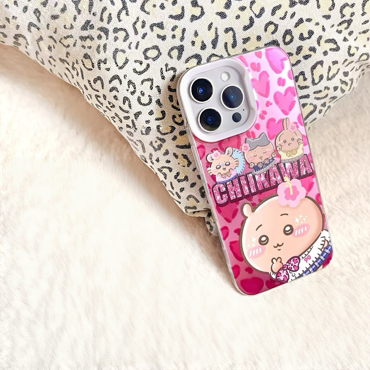 Japanese Cartoon ChiiKawa X 9090 Shibuya Gyaru Laser Case | Tanned Skin Chiikawa Hachiware Usagi Momonga - Phone Case Samsung Galaxy S26 S25 S24 S23 S22 S21 FE Ultra Edge