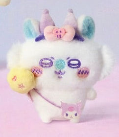 ChiiKawa X Miniso X Sanrio Series | ChiiKawa Hachiware Usagi Momonga Wearing Sanrio Character Hats Sitting Plush Doll Keychain - Kawaii Items Room Decoration doll