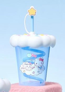ChiiKawa X Miniso X Sanrio Series | ChiiKawa Hachiware Usagi Momonga Cute Icon Drink Cup With Straw - Kawaii Items Room Decoration