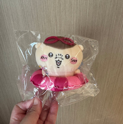 ChiiKawa X Miniso Hot Summer Series | ChiiKawa Hachiware Usagi Momonga Kurimanju Rakko Shisa In Swim Ring Cute Plush Doll Keychain - Kawaii Items Room Decoration Doll