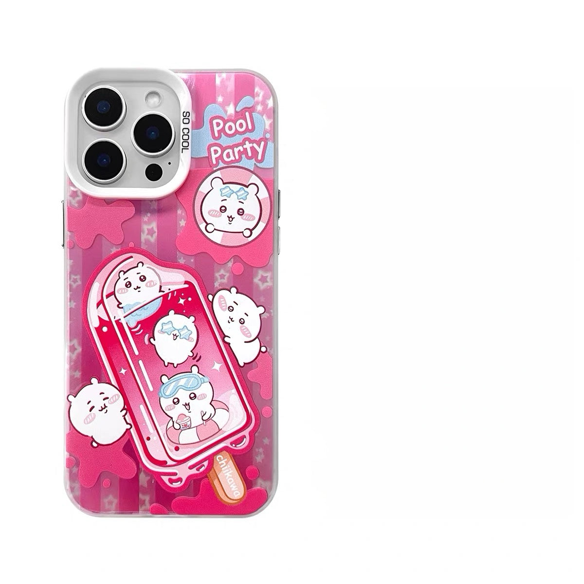 Japanese Cartoon ChiiKawa Summer Ice Bar Laser Case | ChiiKawa Hachiware Usagi Momonga - Phone Case Samsung Galaxy S26 S25 S24 S23 S22 S21 FE Ultra Edge