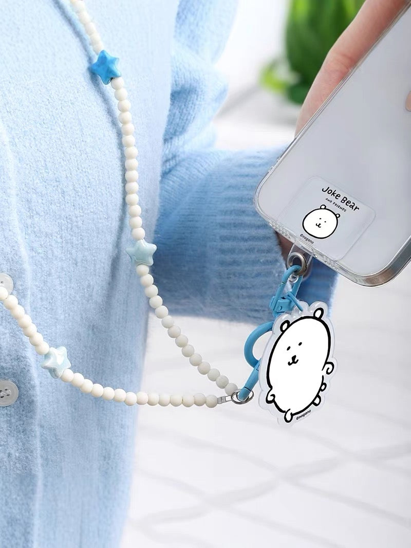 Joke Bear with friends Phone Lanyard Long Version | Joker Bear Pug Moguracorokke - for All Smart Phones- for All Smart Phones
