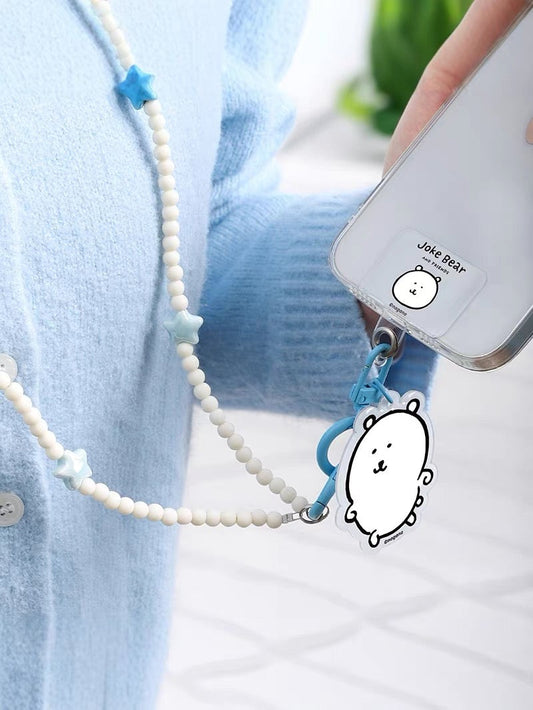 ジョークベア と仲間たち スマホストラップ ロングバージョン | ジョーカーベア パグ モグラコロッケ - 全てのスマートフォン対応 - 全てのスマートフォン対応