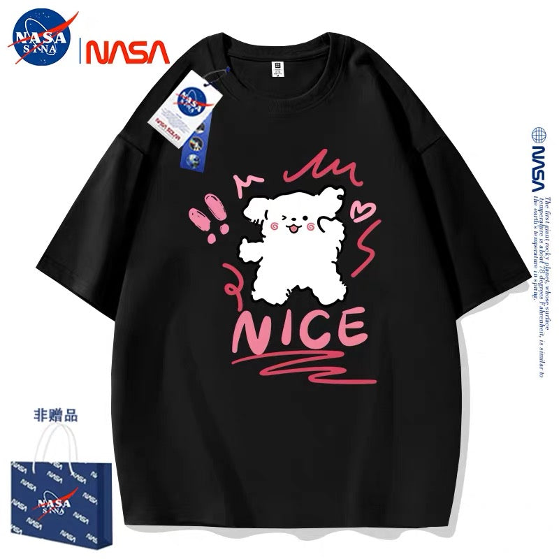 Cute Cartoon Doggie Maltese Puppy Style T-Shirt Series | Nice Wink Eyes Part1 - Kawaii Fashion Items for Child & Adult