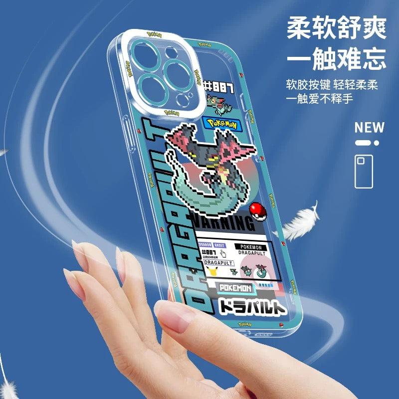 Japan Cartoon Pokemon Game Pixel Version | Celebi Xerneas Zekrom Reshiram Latios Latias Gardevoir Garchomp - iPhone Case PLUS SE2 XS XR X 11 12 13 14 15 16 16e 17 17e Pro Promax 12mini 13mini