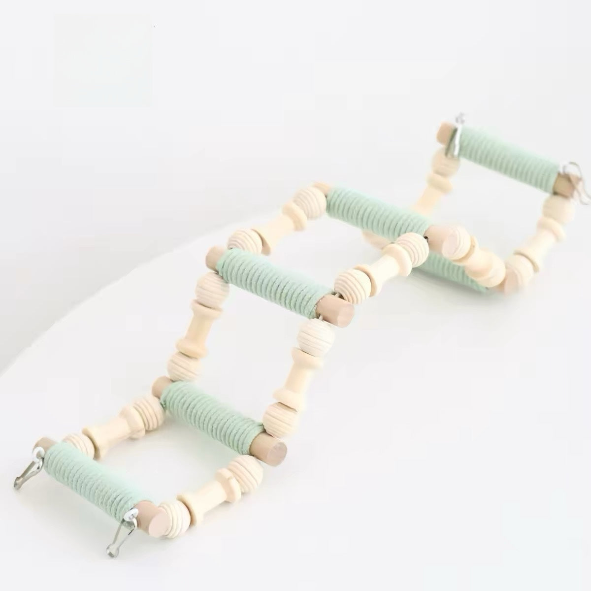 42cm Pastel & Natural Style Climbing Ladder with 6 Steps | 5 Colours - Parrot Toys Hanging Toy Handmade Bird Organic Bird Cages Accessories
