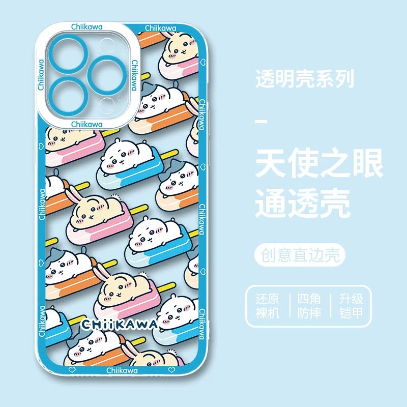 Japanese Cartoon ChiiKawa iPhone Case | Summer Time & Bee Sky Blue Ver 8 Styles - iPhone Case PLUS SE2 11 12 13 14 15 16 16e 17 17e Pro Promax 12mini 13mini
