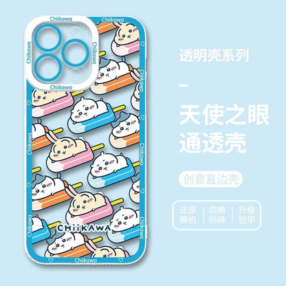 Japanese Cartoon ChiiKawa iPhone Case | Summer Time & Bee Sky Blue Ver 8 Styles - iPhone Case PLUS SE2 11 12 13 14 15 16 16e 17 17e Pro Promax 12mini 13mini