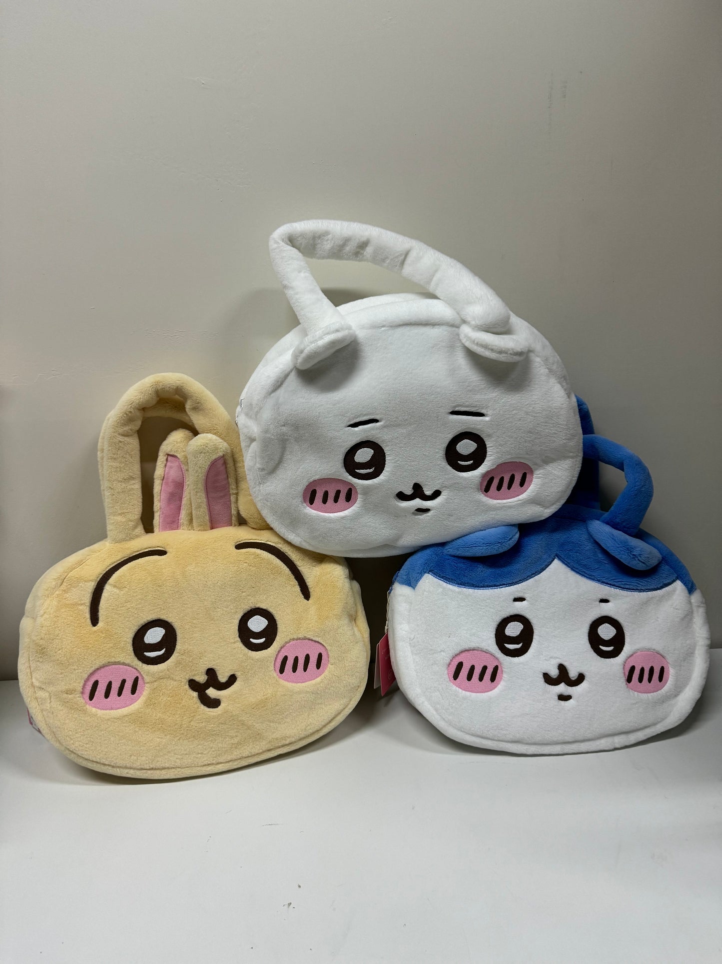 ChiiKawa X Miniso | ChiiKawa Hachiware Usagi Big Head Plush Bag - Kawaii items Room Decoration  WinnieTheBirds Toy Shop