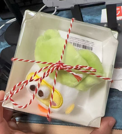 Lovely Chicken Fat Dundun Plush Doll Keychain | Vegipet Chinese Cabbage Chick - Children Gift Animal Mini Plush Doll