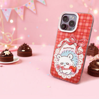 Japanese Cartoon ChiiKawa with Heart Chocolate Laser Case | Chiikawa Hachiware Usagi Momonga 4 Styles - iPhone Case 11 12 13 14 15 16 16e 17 17e 18 Pro Promax