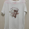 Korean Fashion Cute Animals Style T-Shirt Series | Vintage Bear Couple with Birdies - Kawaii Fashion Items