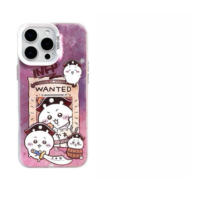 Japanese Cartoon ChiiKawa Pirates Laser Case | ChiiKawa Hachiware Usagi - Phone Case Samsung Galaxy S26 S25 S24 S23 S22 S21 FE Ultra Edge