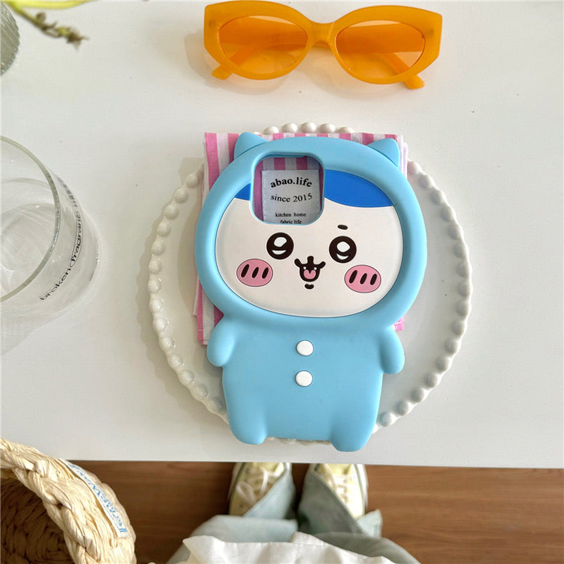 Japanese Cartoon ChiiKawa Pajamas Party Silicone | Hachiware Usagi - iPhone Case 15 14 13 12 11 Pro ProMax WinnieTheBirds Toy Shop