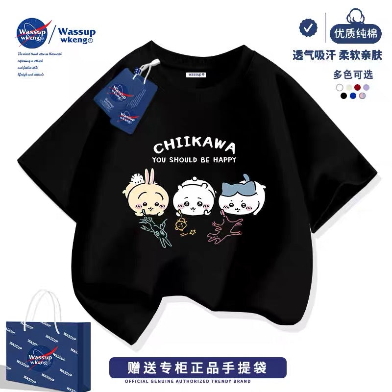 Japanese Cartoon ChiiKawa Casual Style T-Shirt Series | Chiikawa Hachiware Usagi Drawing Part 2 - Kawaii Fashion Items