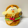Lovely Chicken Fat Dundun Plush Doll | 20cm DunDun Chick with Hamburger Plush Handbag - Children Gift Animal Plush Doll
