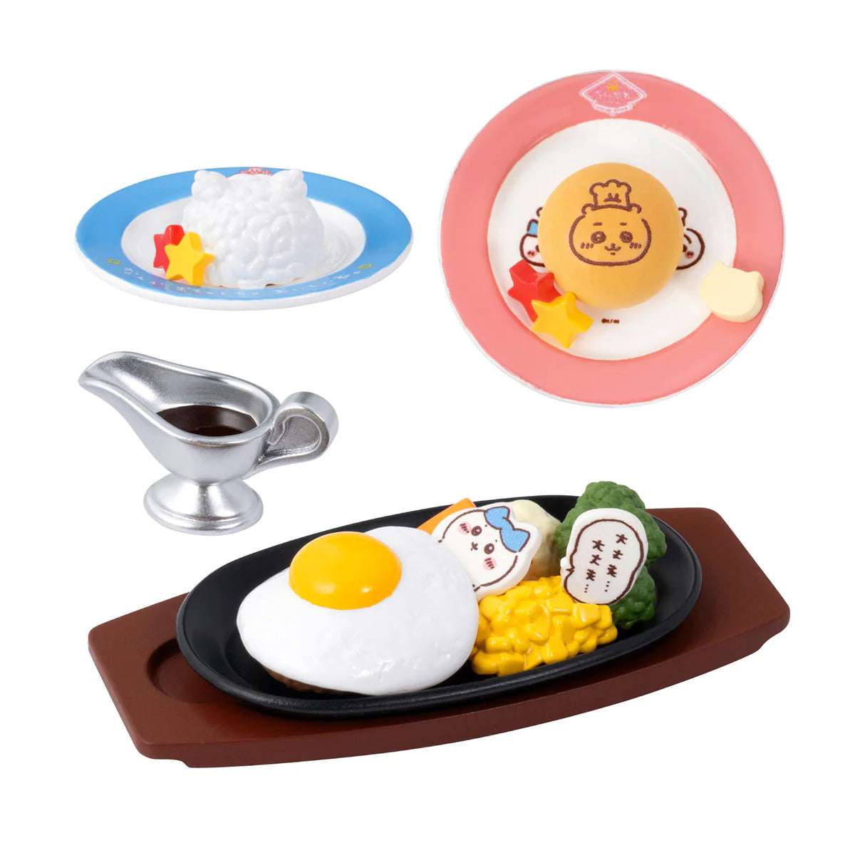Japan Chiikawa Miniature Serise | Chiikawa Restaurant Mini Figure Collection (8 types) 8Pack BOX - Kawaii Miniature World Doll Room