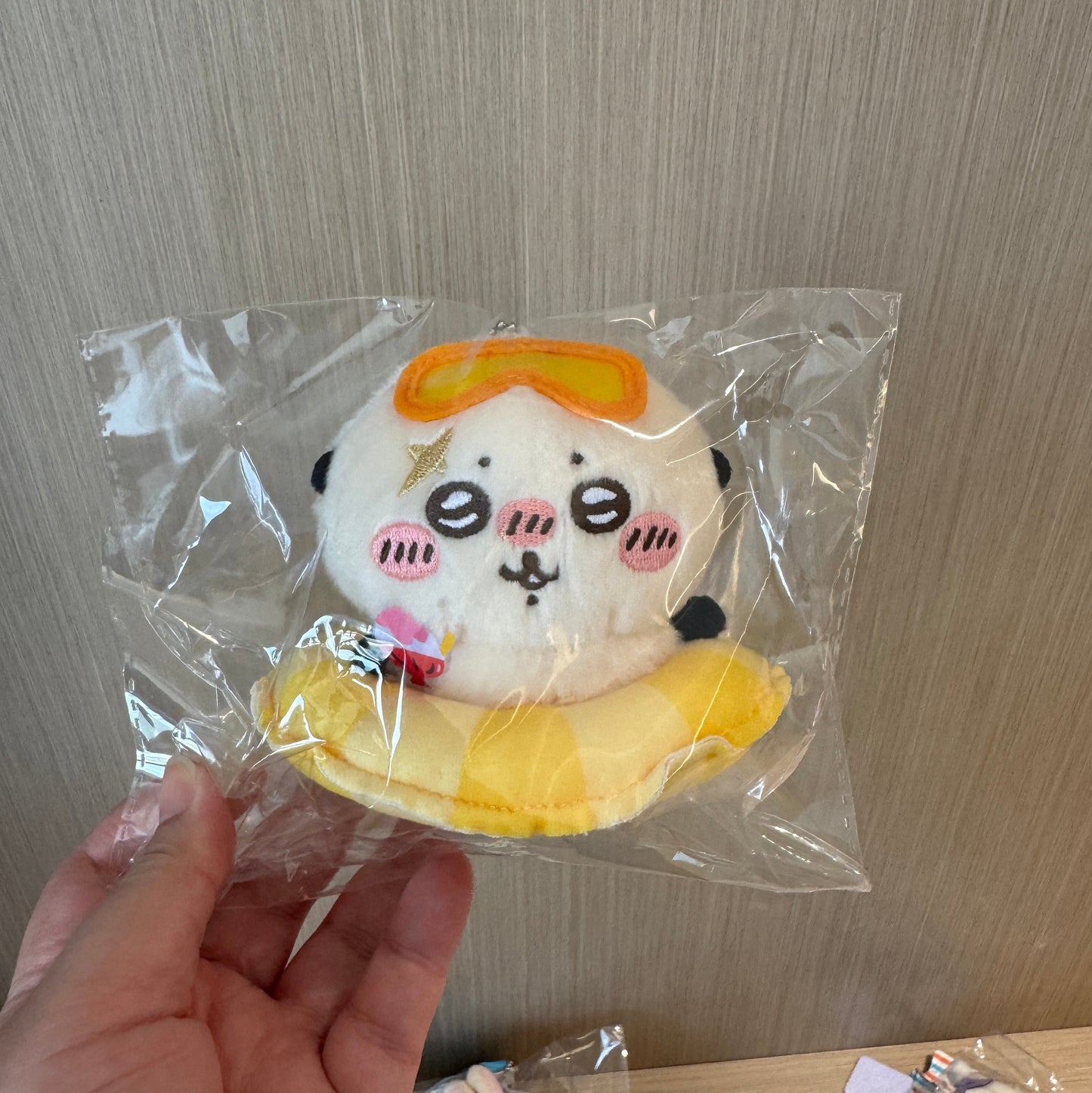 ChiiKawa X Miniso Hot Summer Series | ChiiKawa Hachiware Usagi Momonga Kurimanju Rakko Shisa In Swim Ring Cute Plush Doll Keychain - Kawaii Items Room Decoration Doll