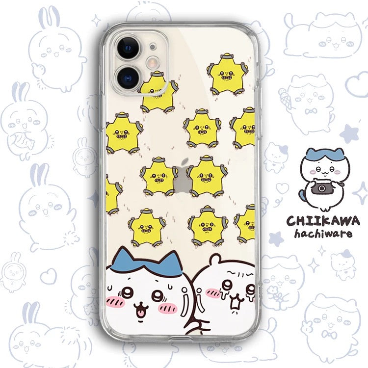 Japanese Cartoon Chiikawa Clean Case | Happy Merry Christmas Tree Angel Stars - Phone Case Samsung Galaxy S26 S25 S24 S23 S22 S21 FE Ultra