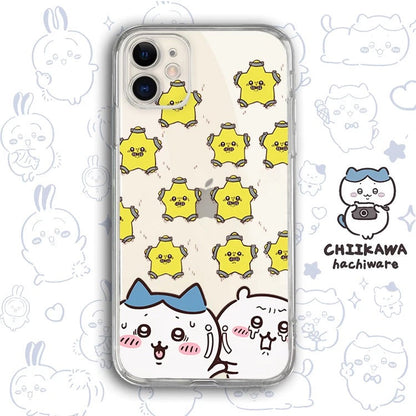 Japanese Cartoon Chiikawa Clean Case | Happy Merry Christmas Tree Angel Stars - iPhone Case PLUS SE2 11 12 13 14 15 16 17 Pro Promax 12mini 13mini