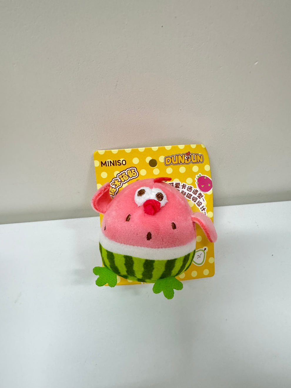 かわいいチキンファットダンダンぬいぐるみマグネット | ドラゴンフルーツ、梨、バナナ、スイカ - 子供向けギフト動物ミニぬいぐるみ ...