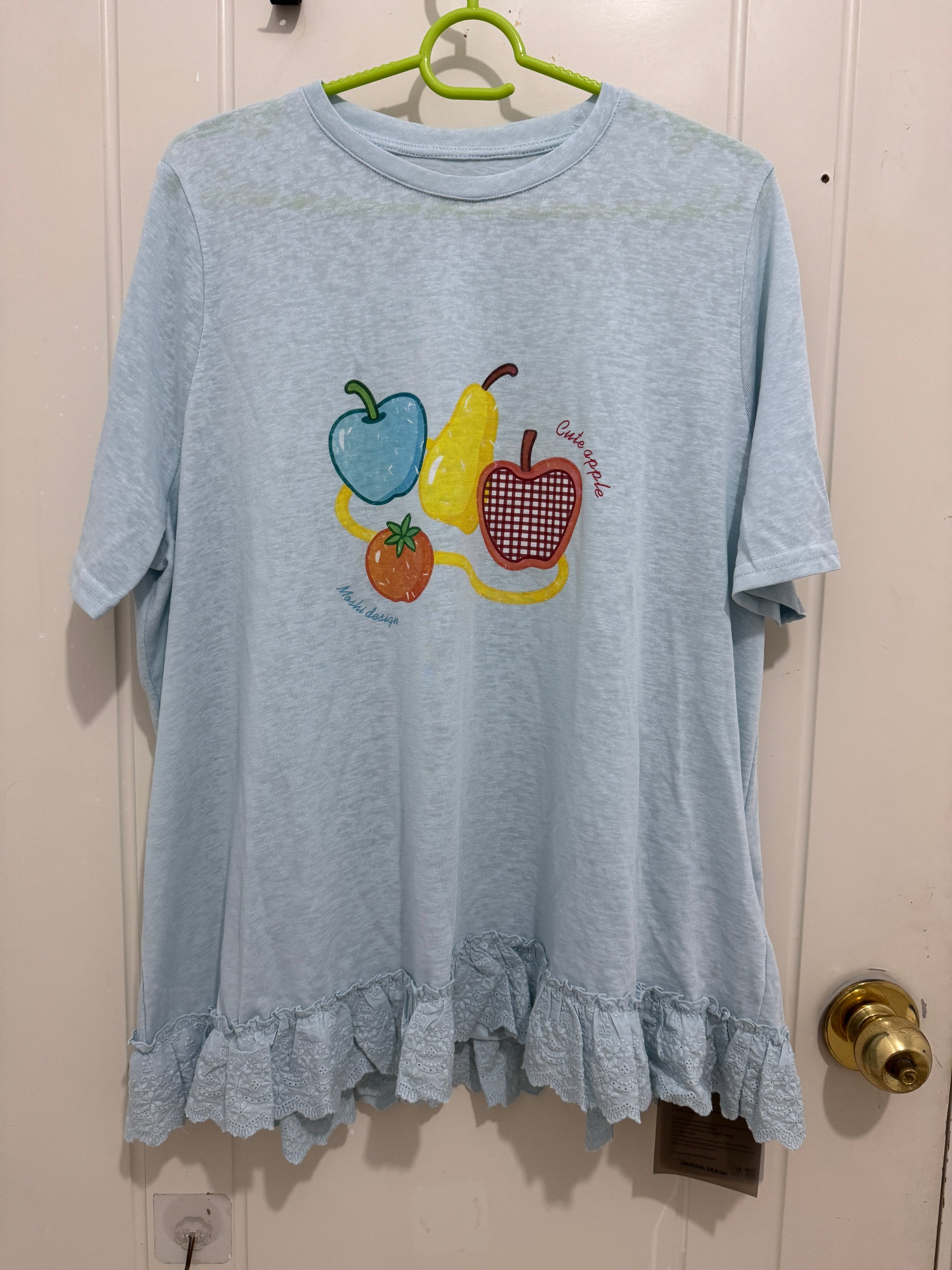 Japanese Fashion Cute Fruits Style T-Shirt Series | Apple Pear Tomato Cool Feel Tee - Kawaii Fashion Items