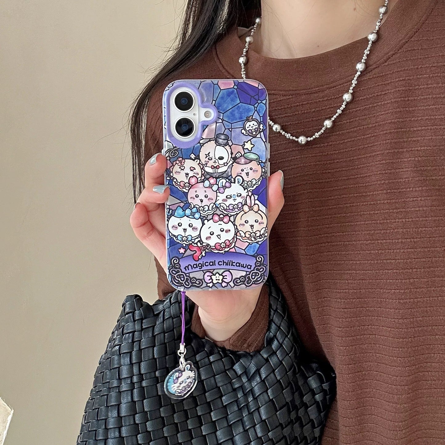Japanese Cartoon Chiikawa Group | Magic Girl & Party Group - iPhone Case 7 8 PLUS SE2 XS XR X 11 12 13 14 15 16 16e Pro Promax 12mini 13mini WinnieTheBirds Toy Shop
