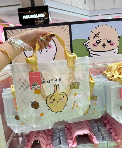 ChiiKawa X Miniso | ChiiKawa Hachiware Usagi Plastic PVC Bag - Kawaii items Cute Accessories  WinnieTheBirds Toy Shop