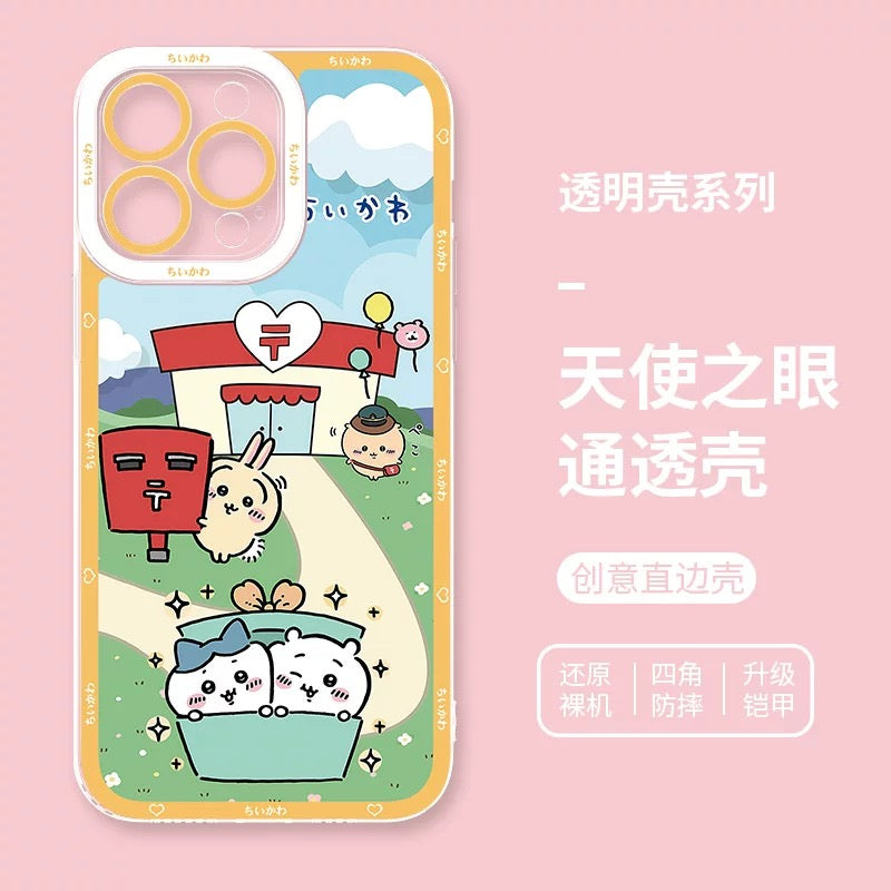 Japanese Cartoon Chiikawa | Rainbow Post Office Daily 8 Style - iPhone Case PLUS SE2 XS XR X 11 12 13 14 15 16 16e 17 17e Pro Promax 12mini 13mini